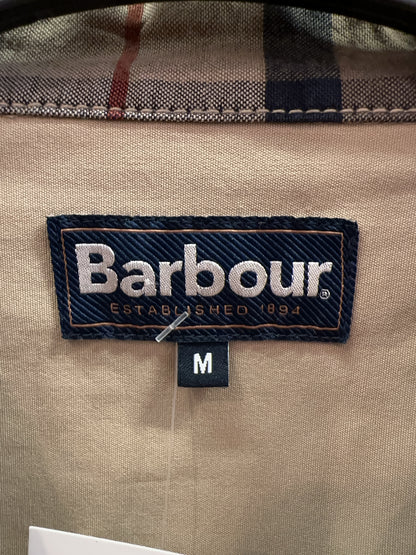 M - Barbour Beige Zip-Up Lightweight Jacket