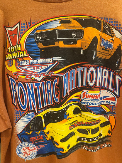 XXL - Vintage 1990s Pontiac Nationals Racing Graphic T-Shirt