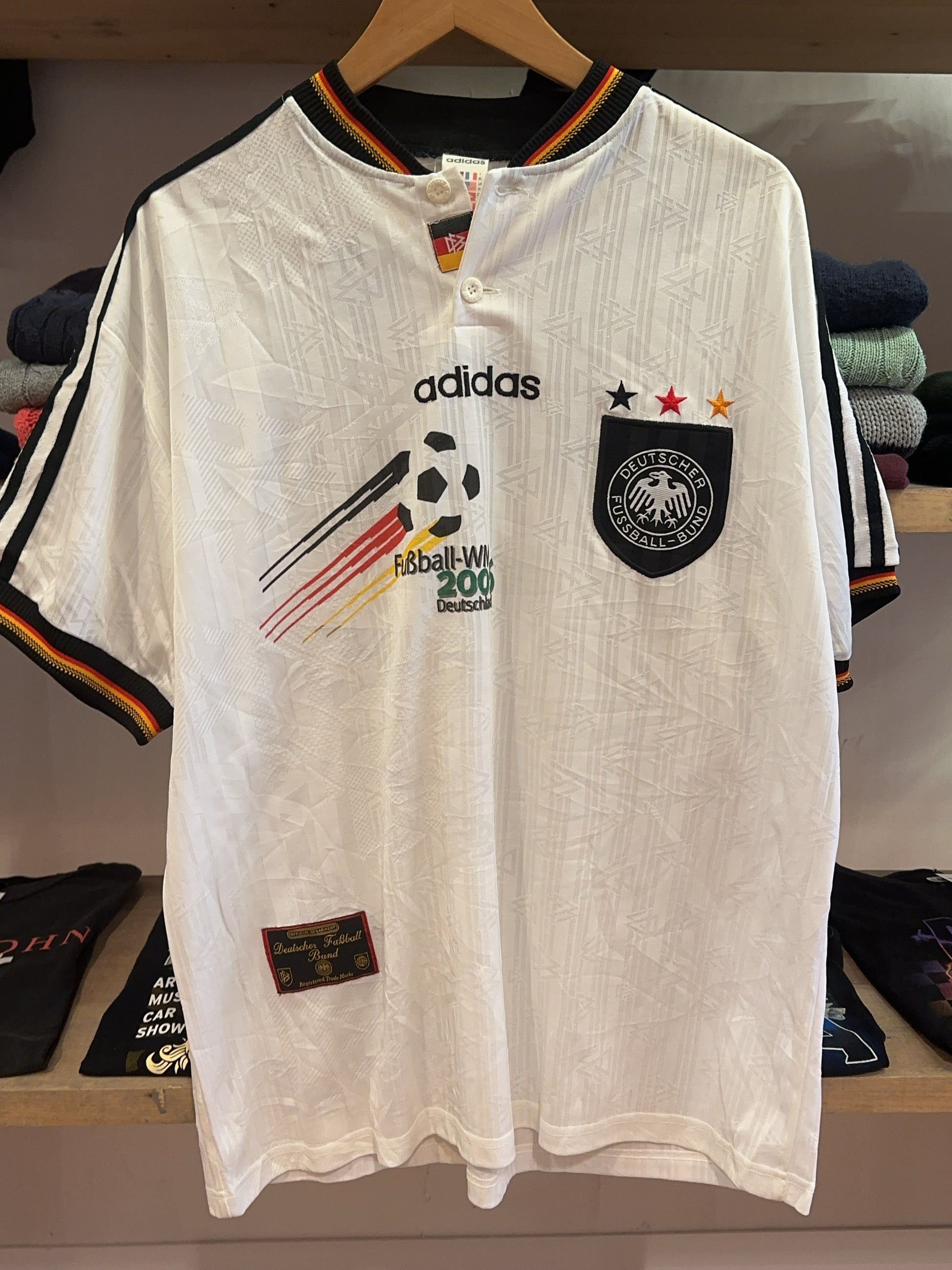 1996/1998 Germany Adidas Home Football Shirt - XL