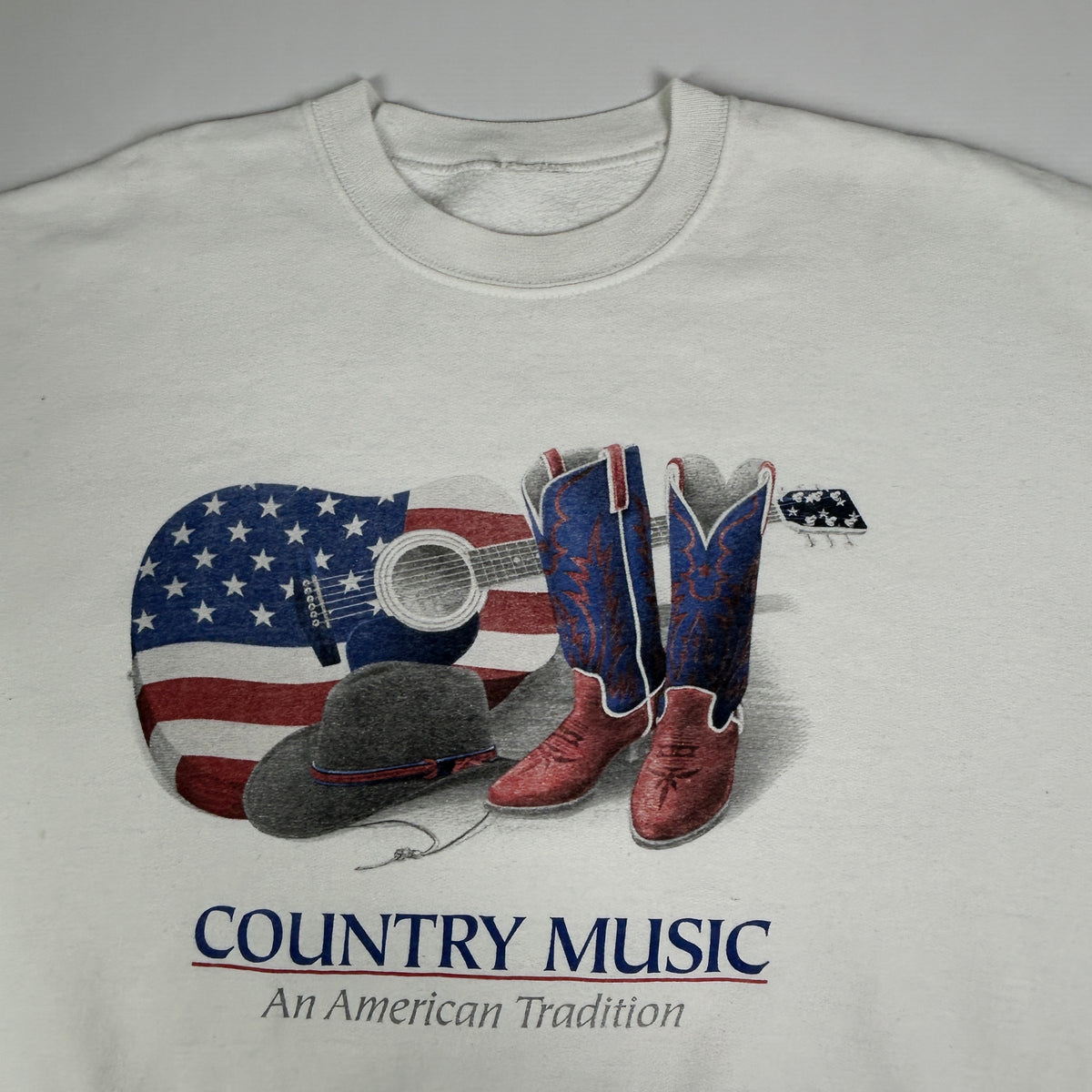 M - 1990's Country Music American Tradition Sweatshirt Made in Mexico