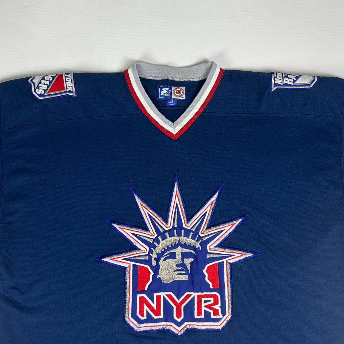 XL - 1990's Starter New York Rangers Lady Liberty NHL Jersey