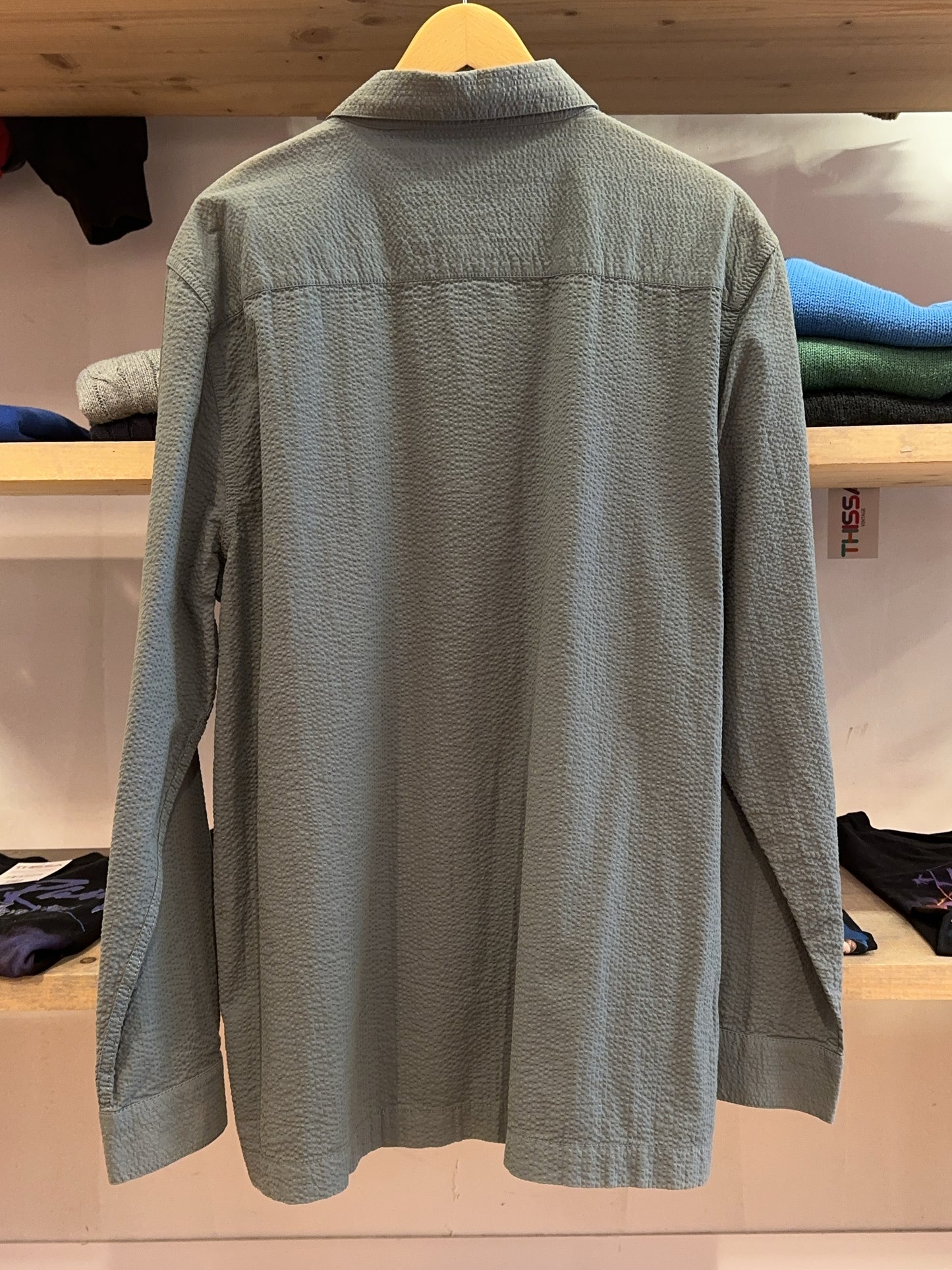 L - Barbour Textured Button-Up Overshirt