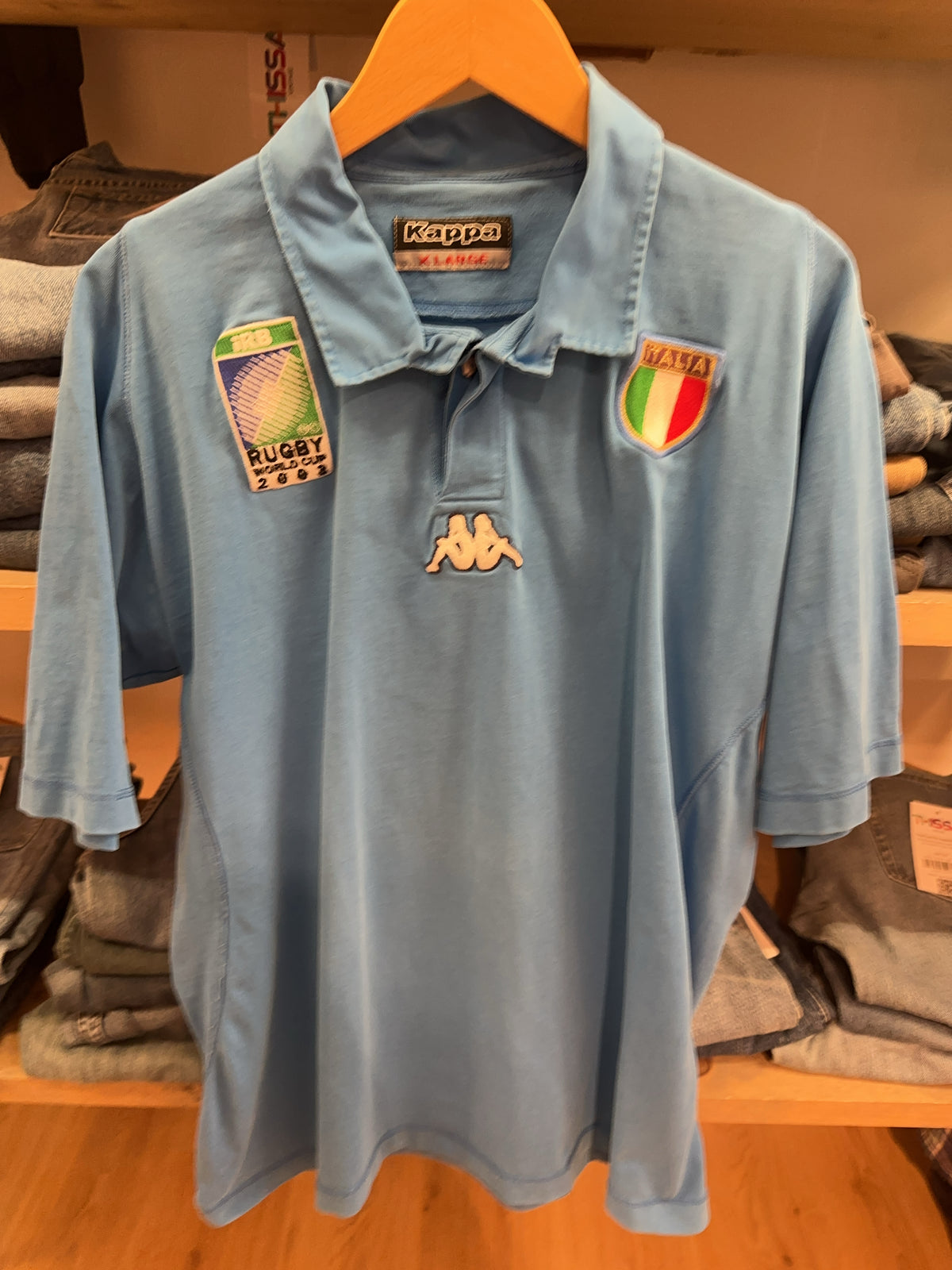 XL - 2003 Italy World Cup Rugby Union Kappa Polo Shirt