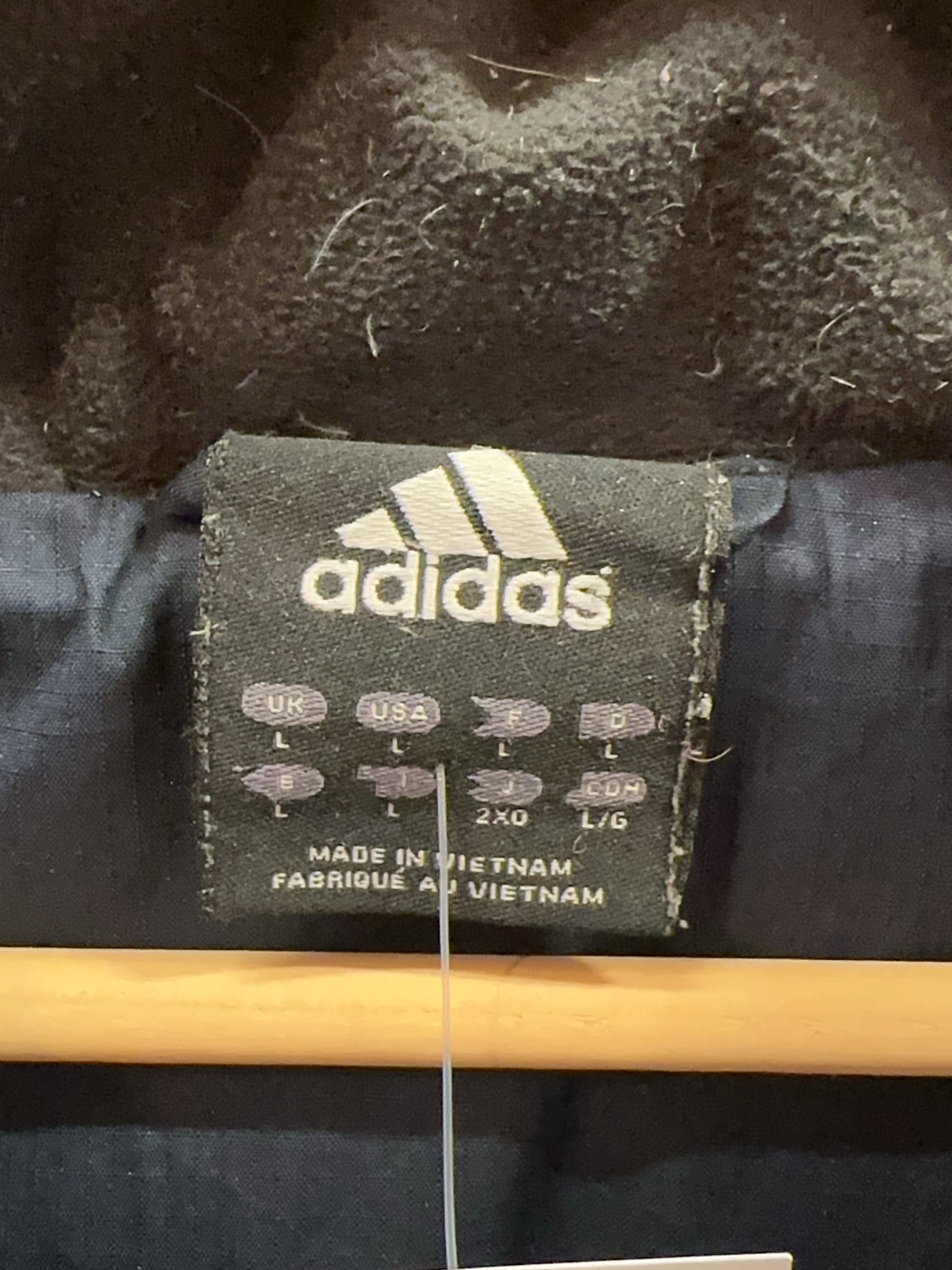 L - Vintage 2000's Adidas Three Striped Puffer Puffer Jacket