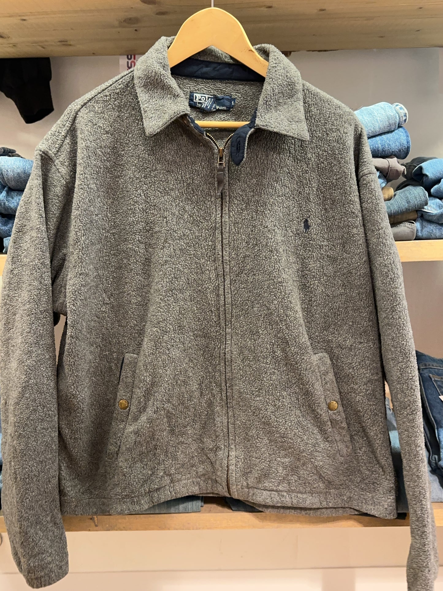 L - Ralph Lauren Harrington Fleece Jacket
