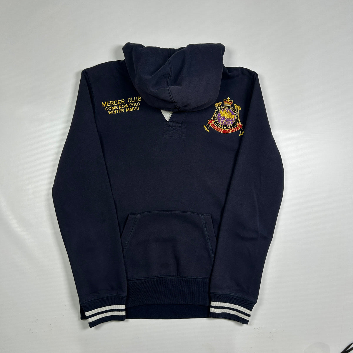 M - Vintage 2000's Polo Ralph Lauren Mercer Club Team Hoodie