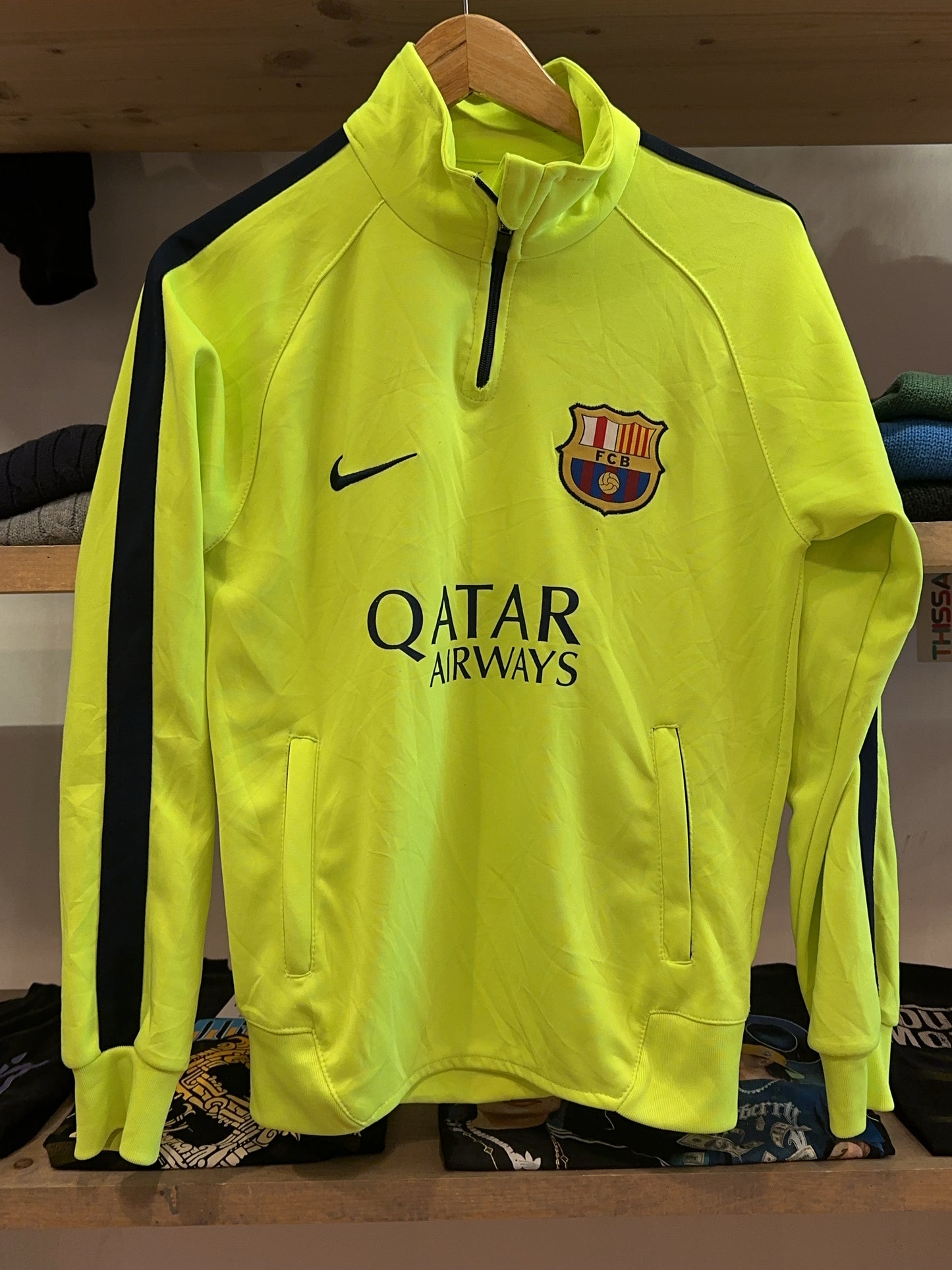 M - 2014-15 Barcelona Nike 1/4 Zip Training Top