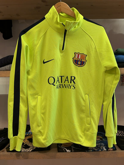 M - 2014-15 Barcelona Nike 1/4 Zip Training Top