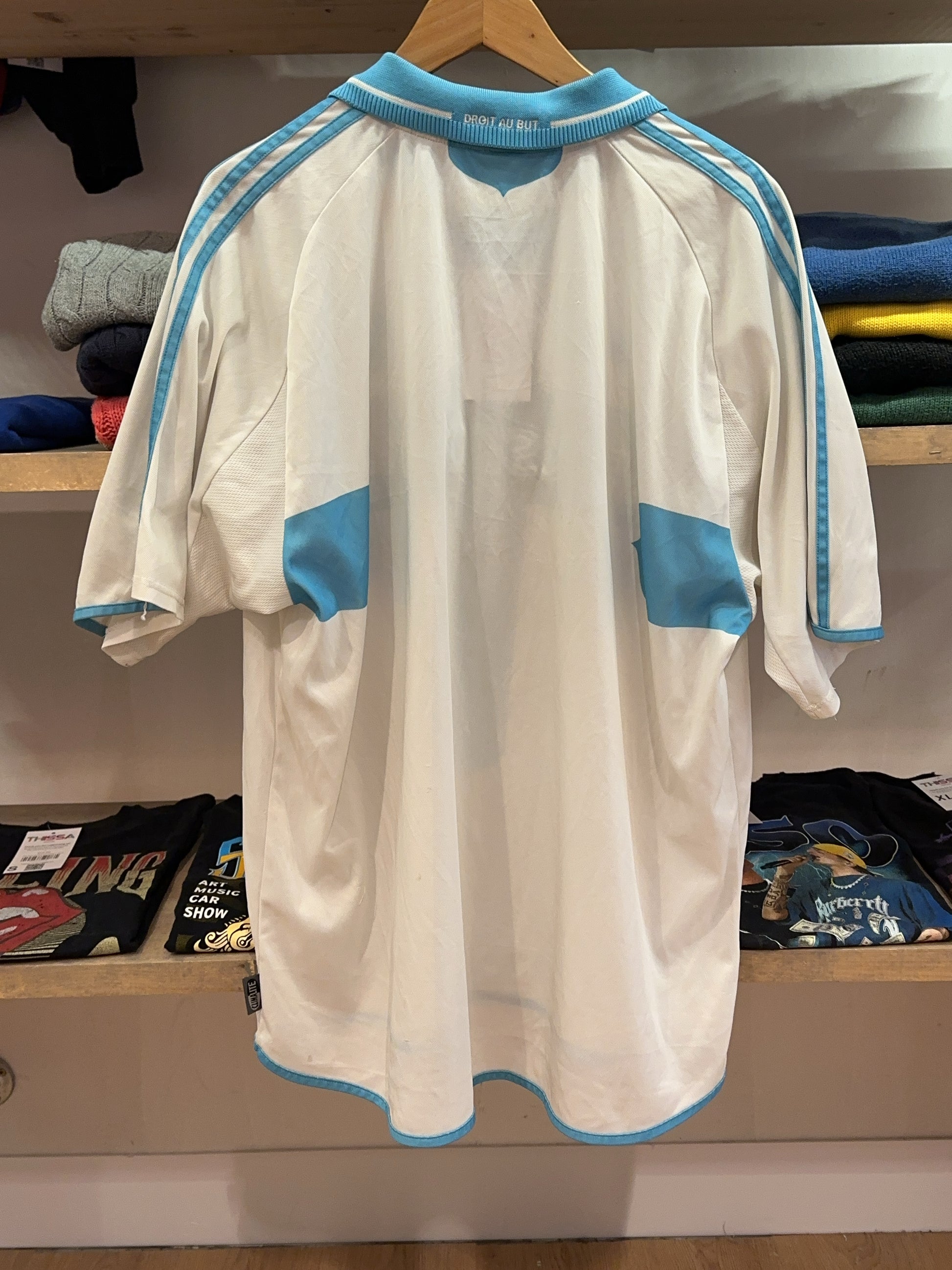 2000-2001 Olympique de Marseille Adidas Home Football Shirt - XL