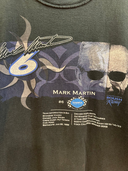 L - Mark Martin #6 Roush Racing Vintage NASCAR T-Shirt