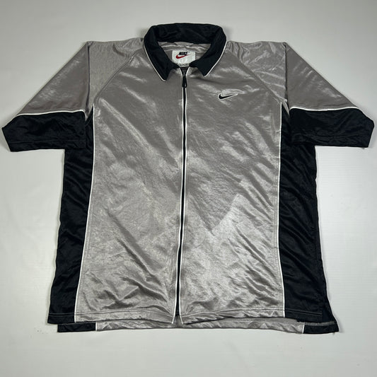 XL - Vintage 1990's Velvet Warm Up Track Nike Shirt