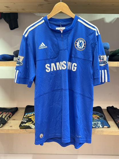 L - 2009/2010 Chelsea FC Lampard Adidas Home Football Shirt #8