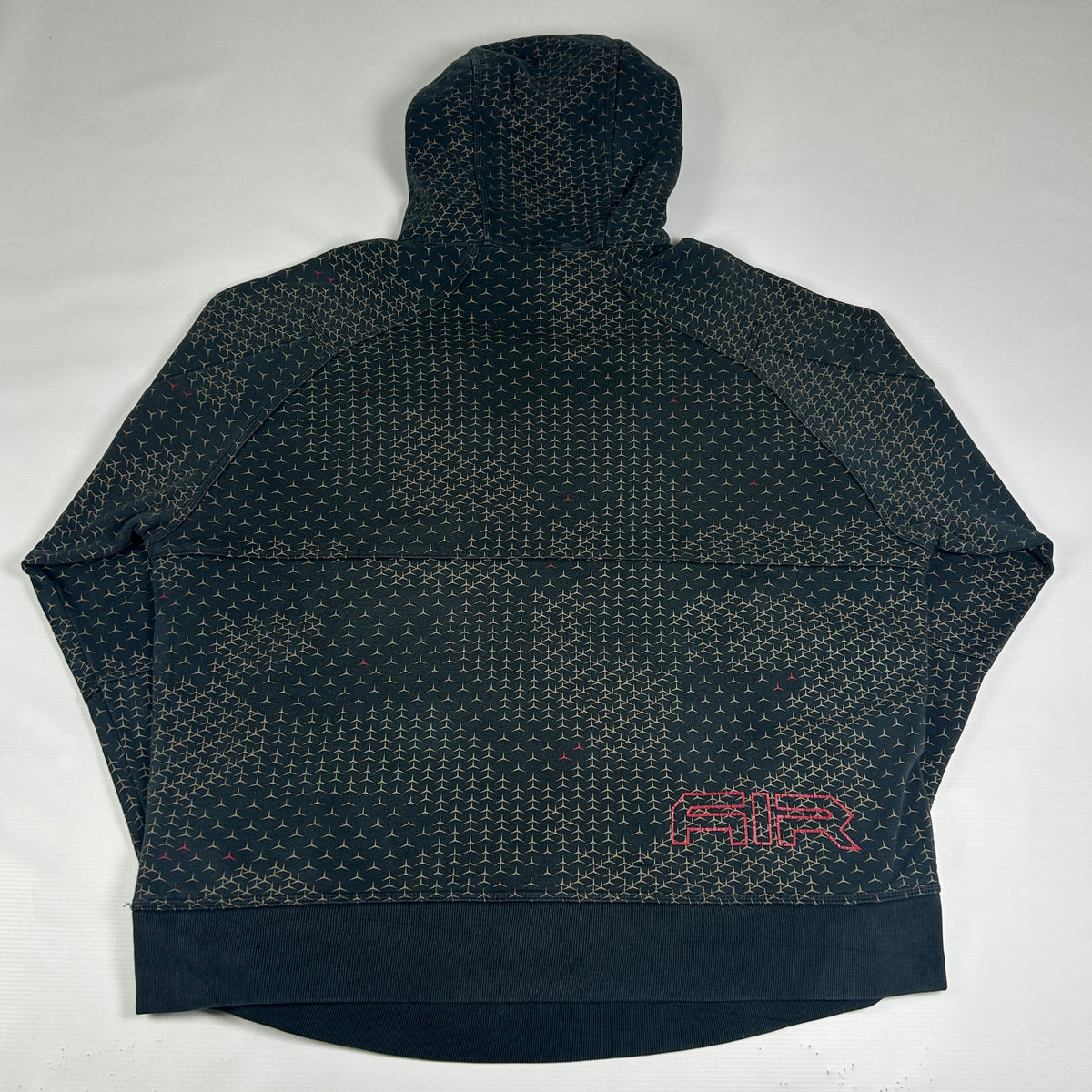 XL - Vintage 2000's Nike Air Patterned Pullover Hoodie Ninja Monogram