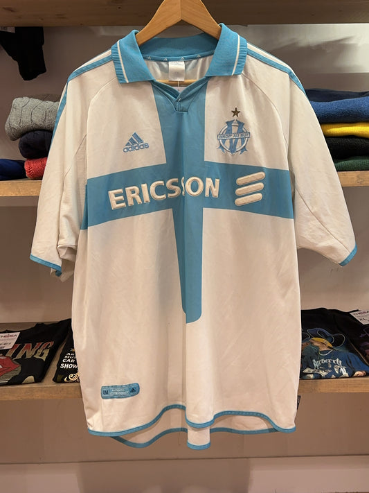 2000-2001 Olympique de Marseille Adidas Home Football Shirt - XL