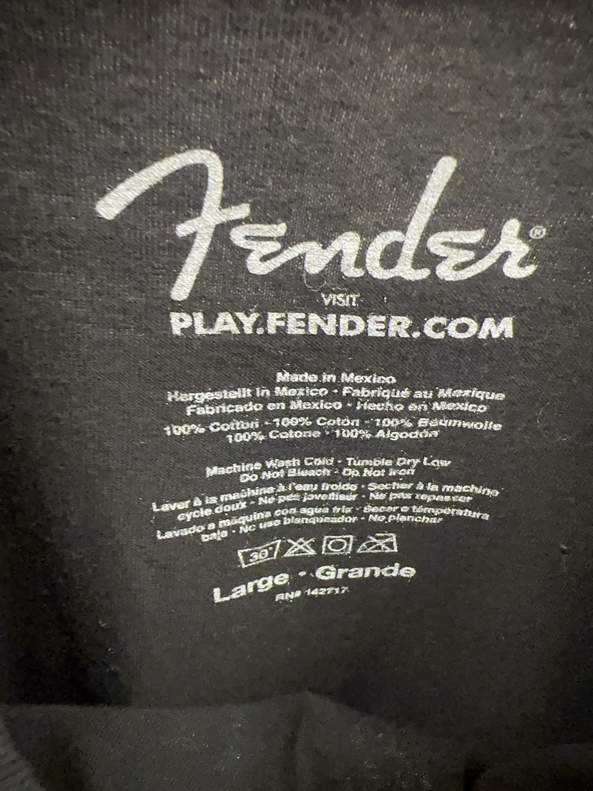 L - Fender P Bass Band T-shirt