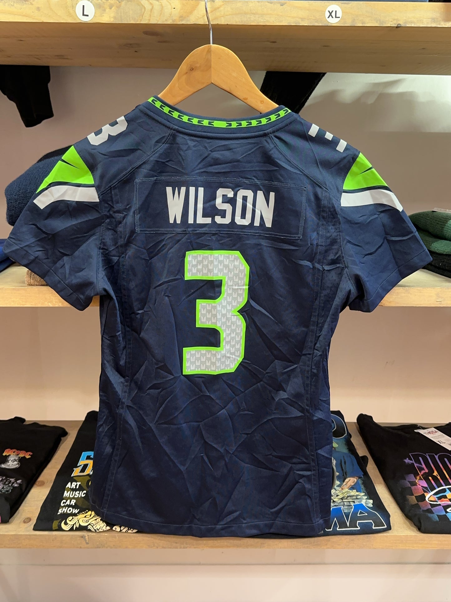 S - 2012-2021 Seattle Seahawks Nike Football Shirt Wilson #3