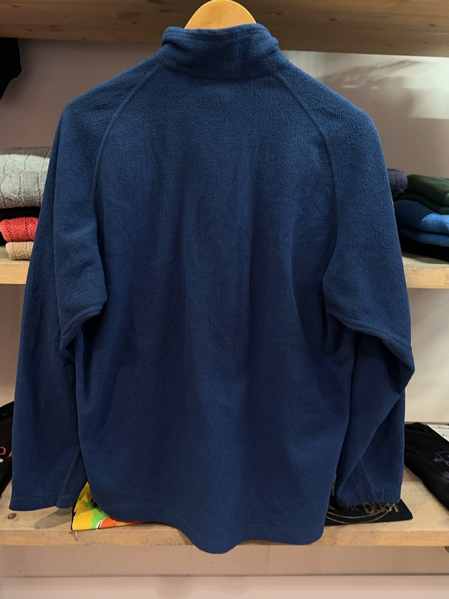 Patagonia Men's Blue Quarter-Zip Fleece Pullover - M