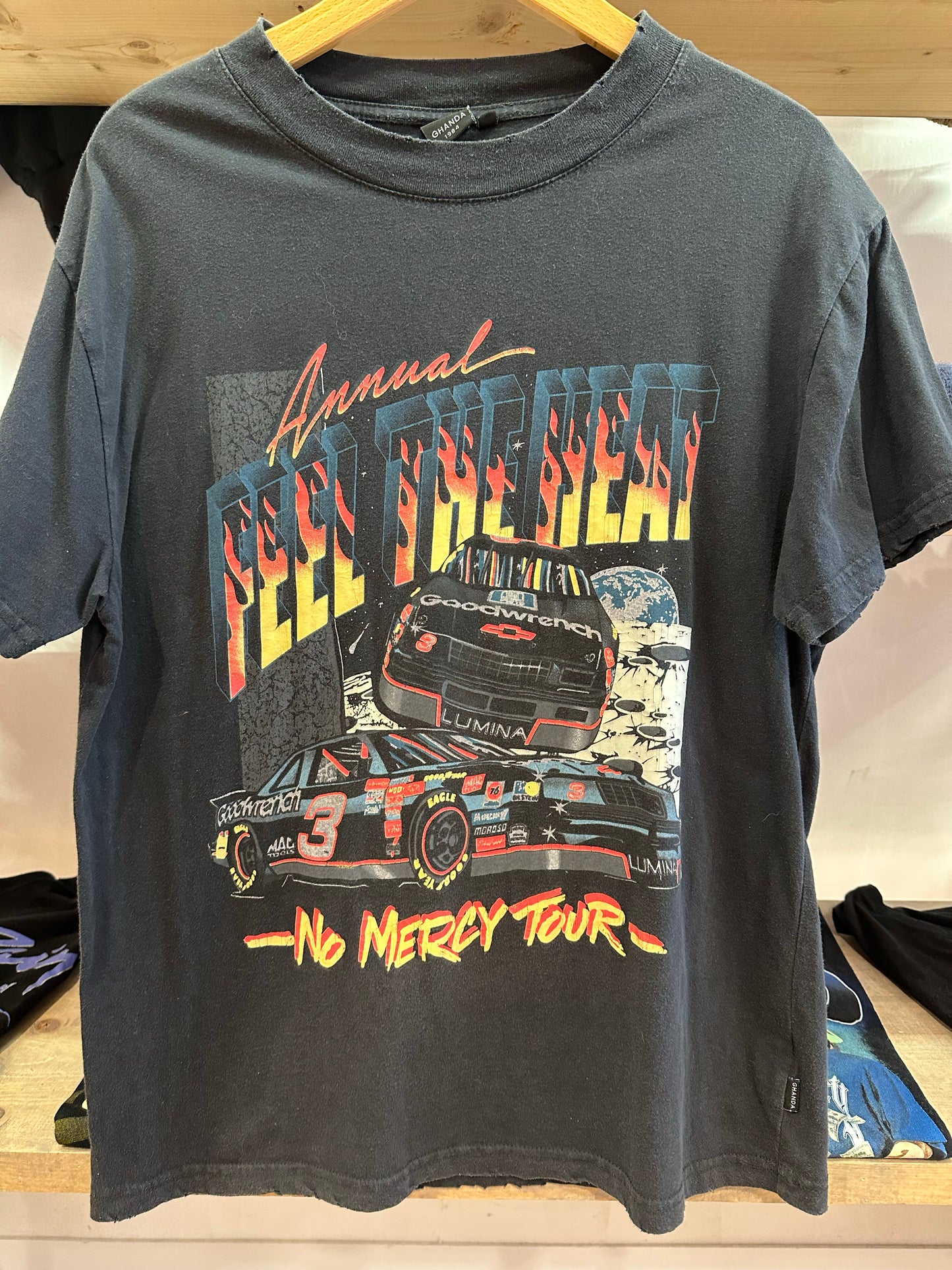 XL - Vintage 1992 Feel The Heat NASCAR No Mercy Tour T-Shirt