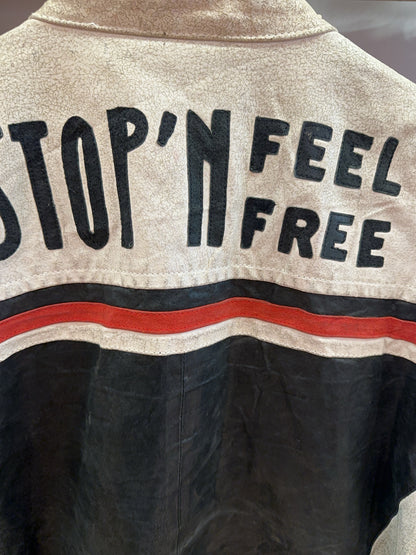XXL - Vintage 2000's Snapshot Jacket Follow Me I’m Famous Motordream Leather