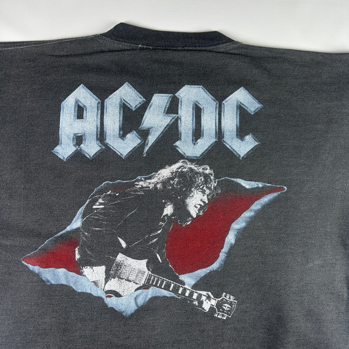 L - 1990's AC/DC Vintage Graphic Crewneck Sweatshirt