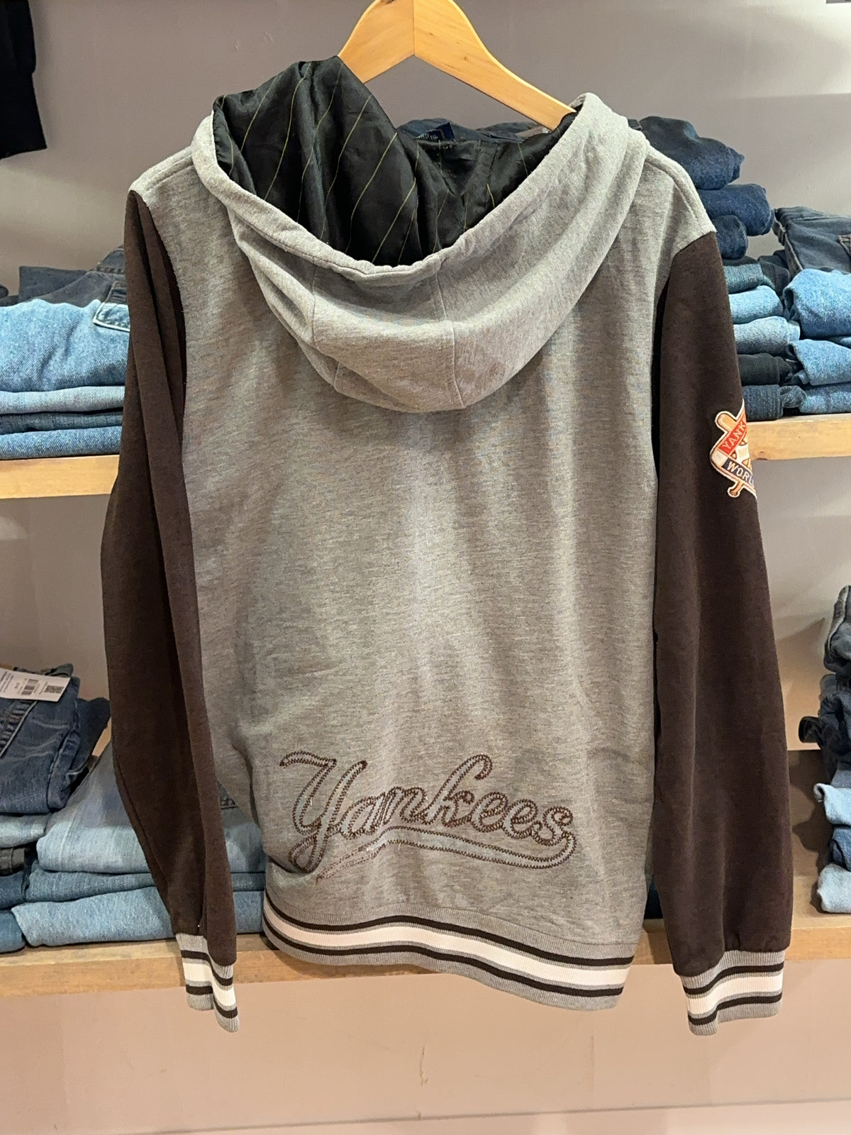M - New York Yankees Cooperstown Majestic Athletic Zip Hoodie