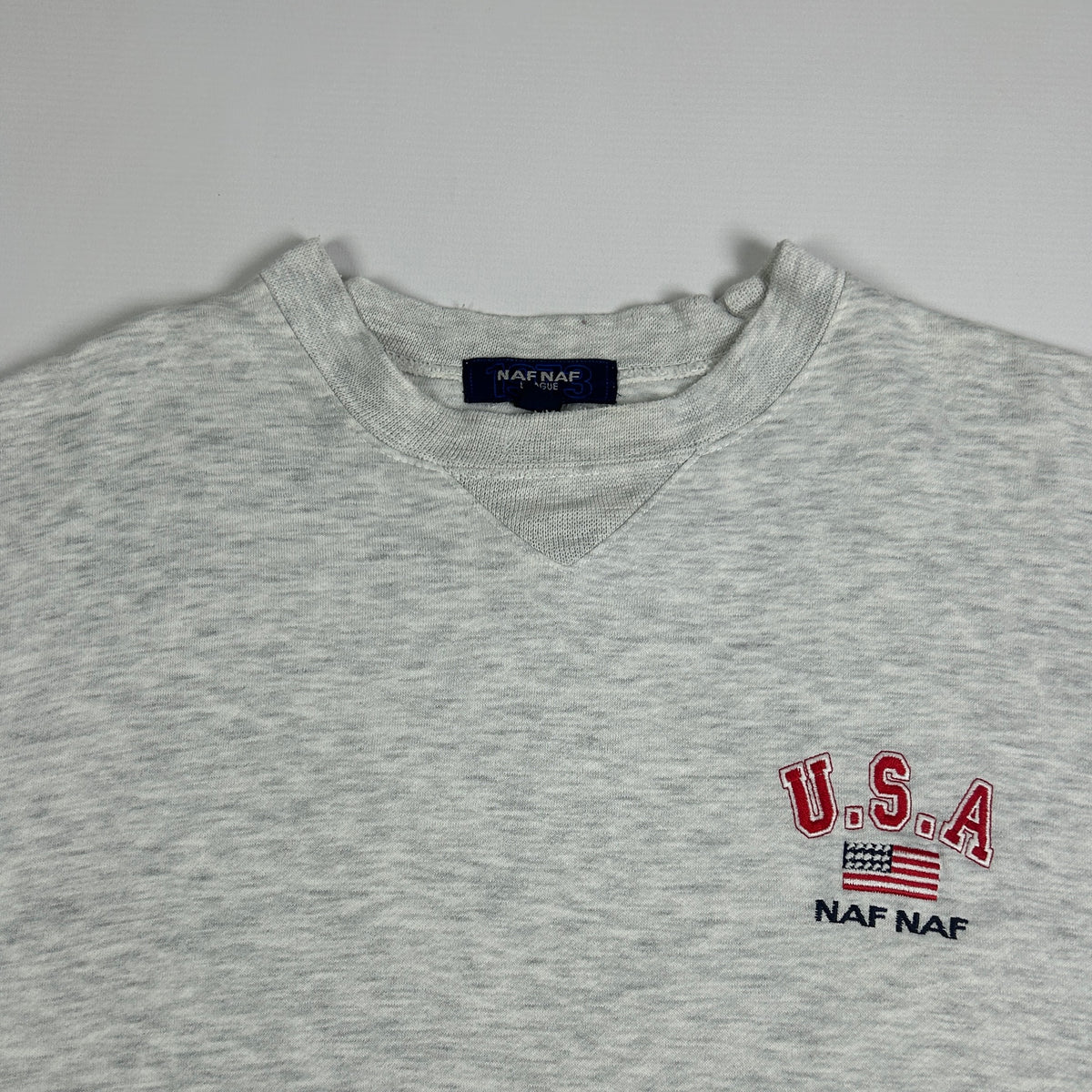 L - Vintage 1990's NaF NaF League USA Grey Sweatshirt