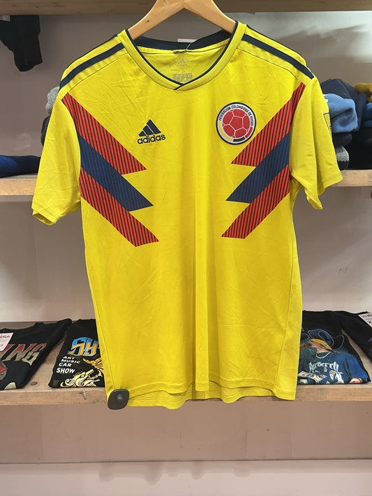 2018 Colombia Adidas Home Football Shirt - S