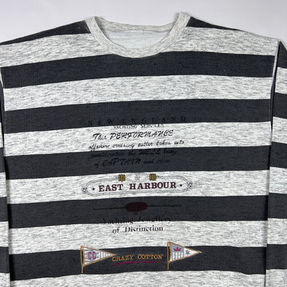 XL - Crazy Cotton East Harbour Striped Sweatshirt