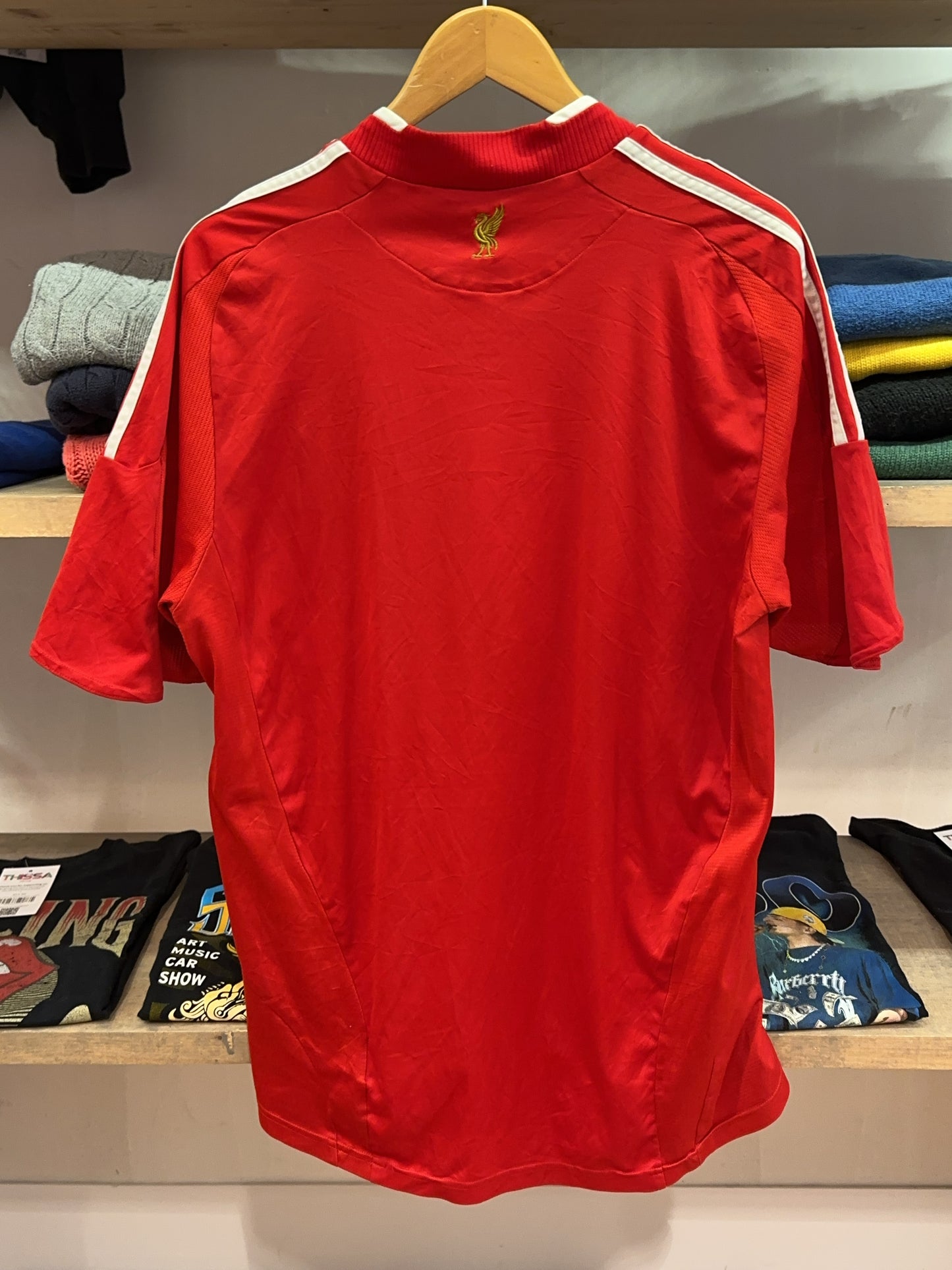 2008-2010 Liverpool FC Adidas Home Football Shirt - L