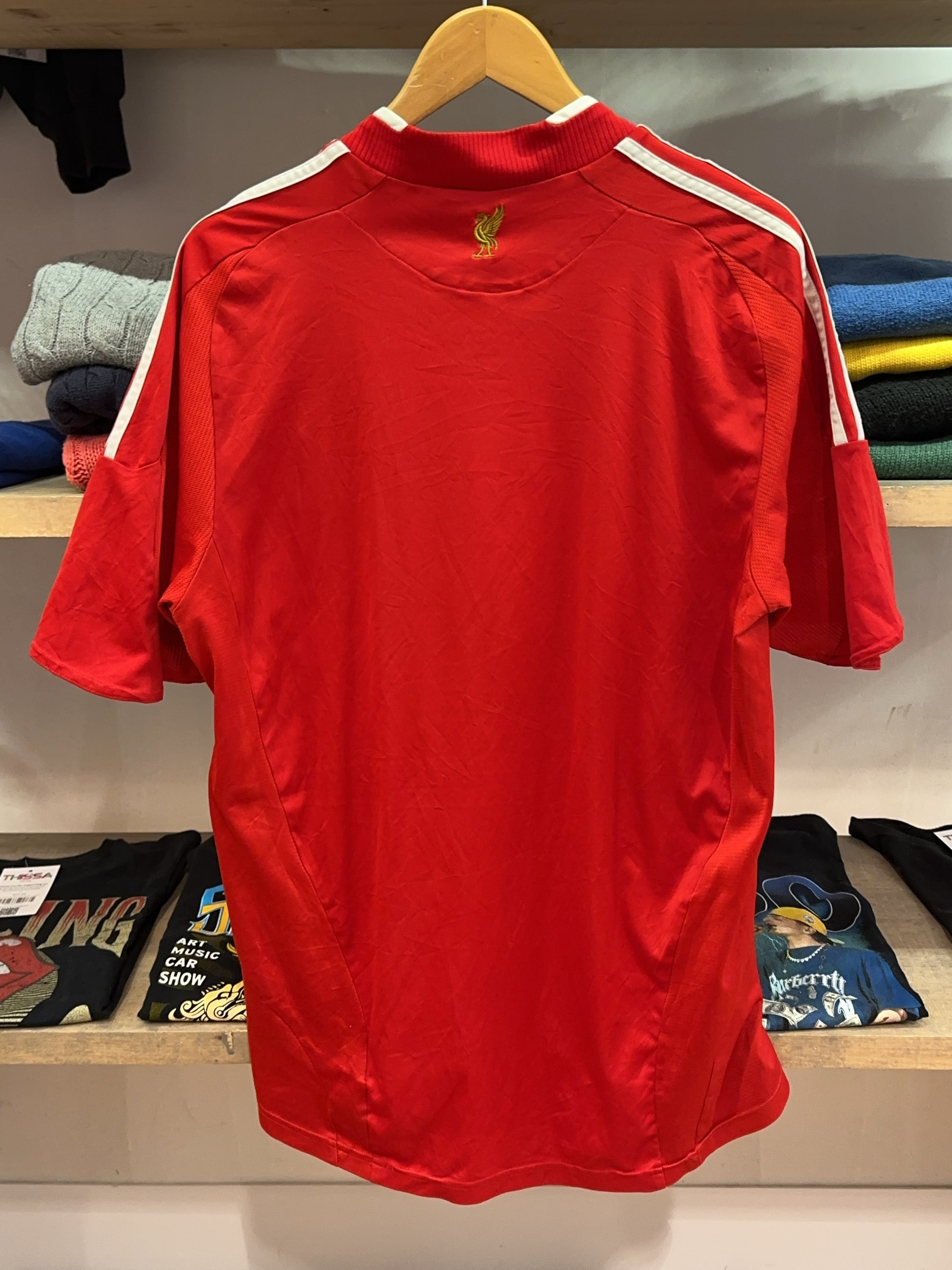 2008-2010 Liverpool FC Adidas Home Football Shirt - L