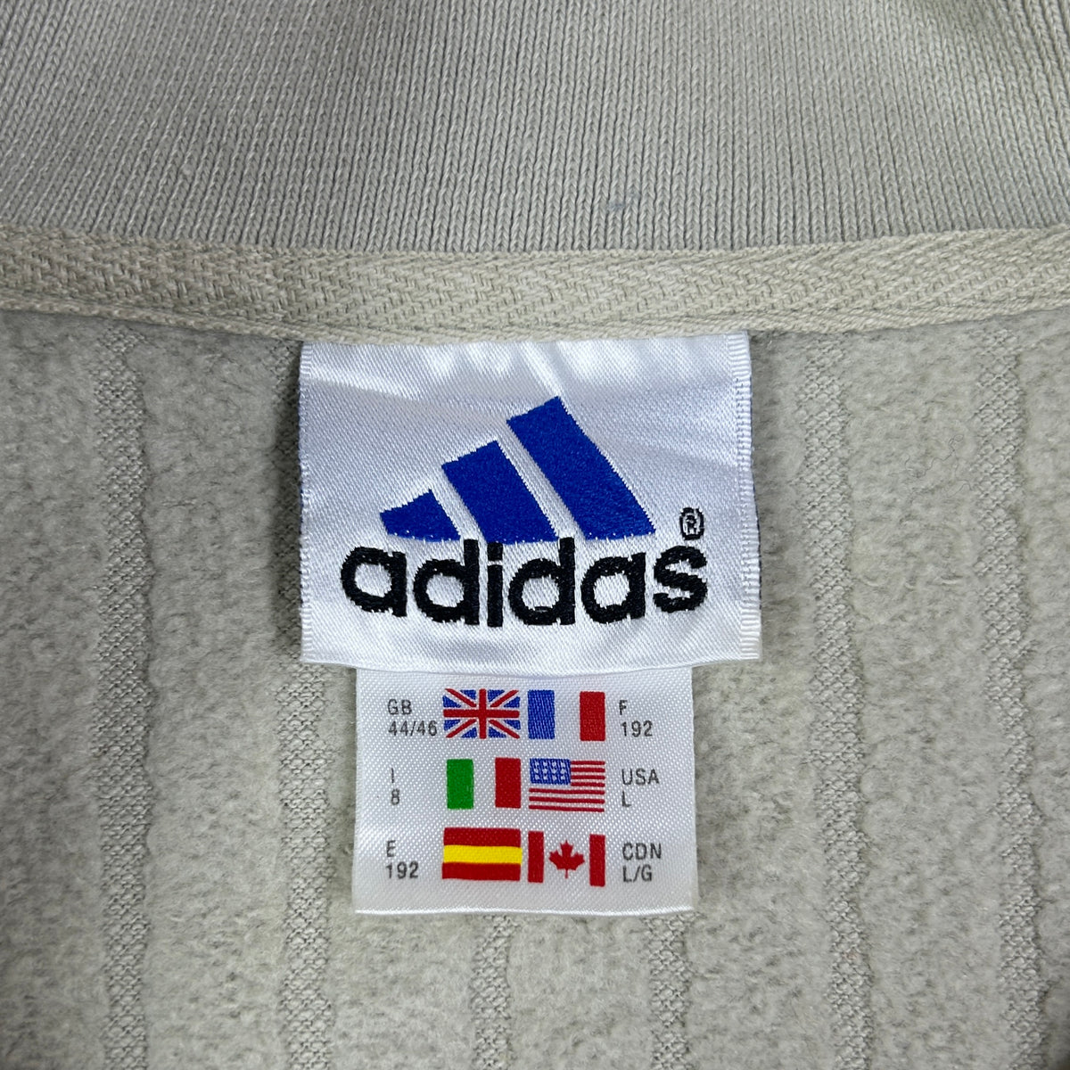 XL - Vintage 1990's Adidas Quarterzip