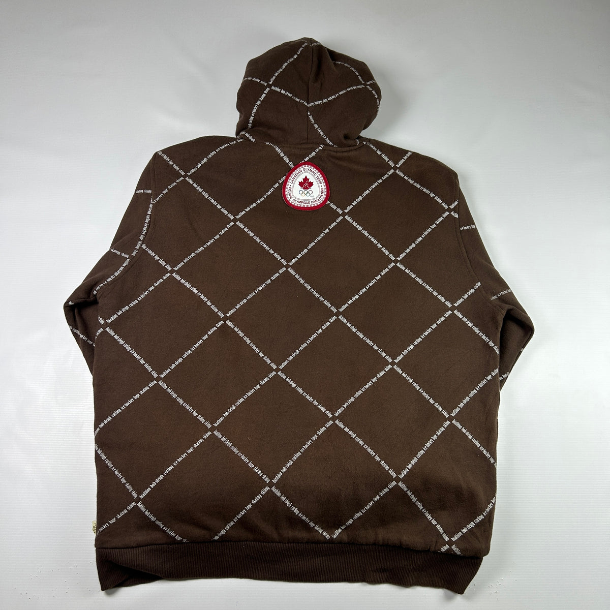 M - 2010's Canadian Olympic Team Brown Fleece Zip-Up Hoodie