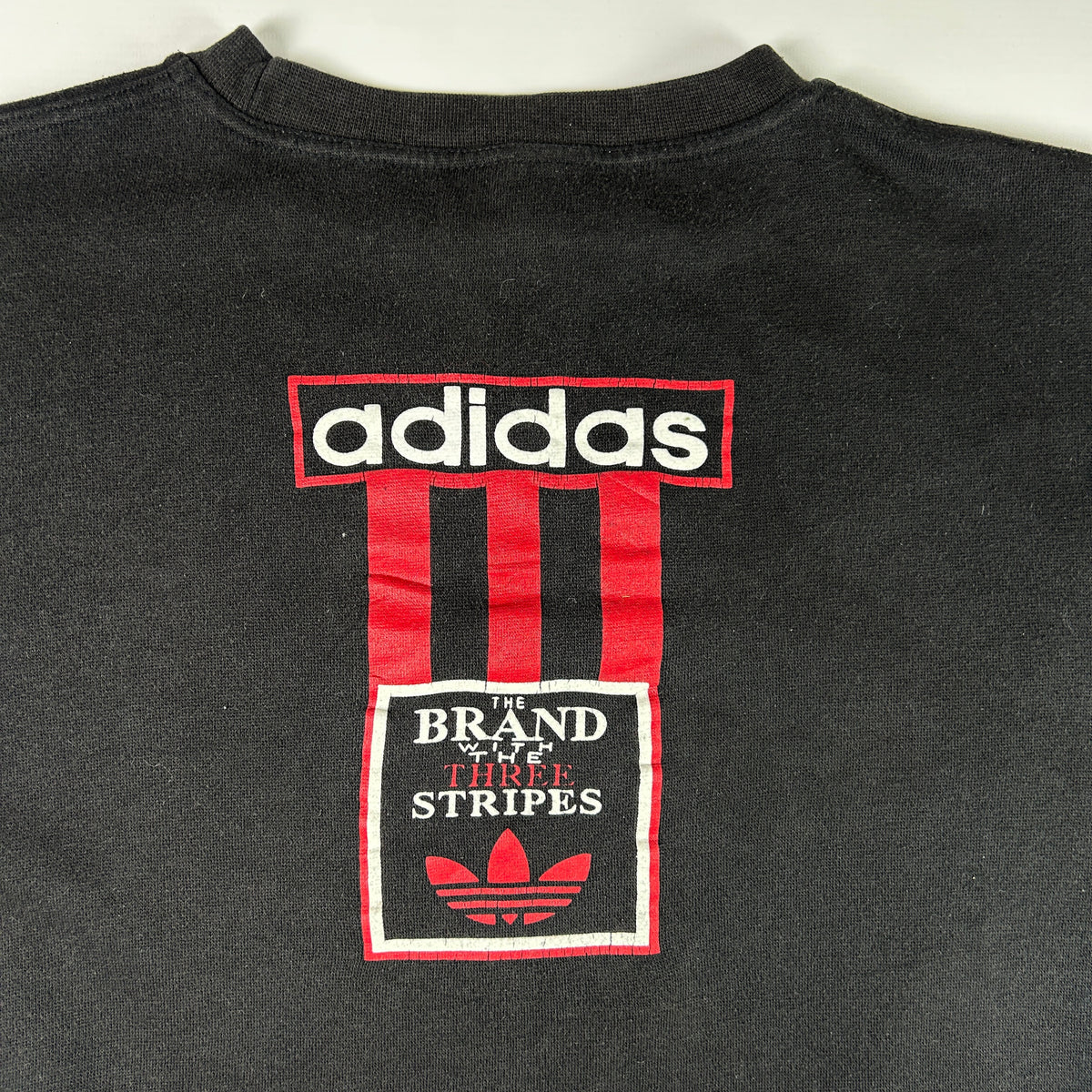 L - 1990's Adidas Black Graphic Long Sleeve Sweatshirt