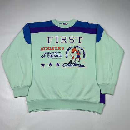 L - 1980's University of Chicago Boxing Partners Challenger Sweatshirt