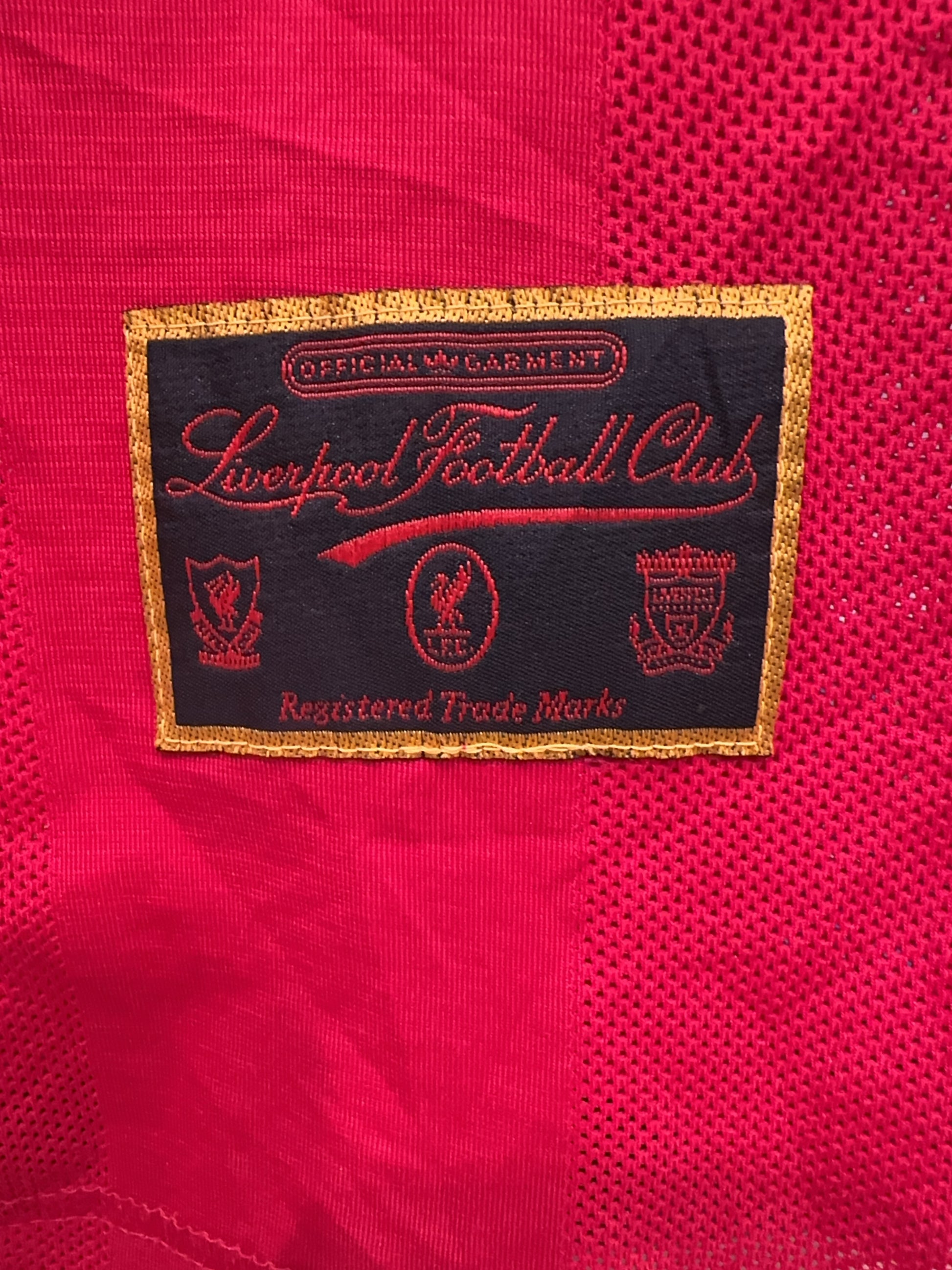 1995-1996 Liverpool FC Adidas Home Football Shirt - S
