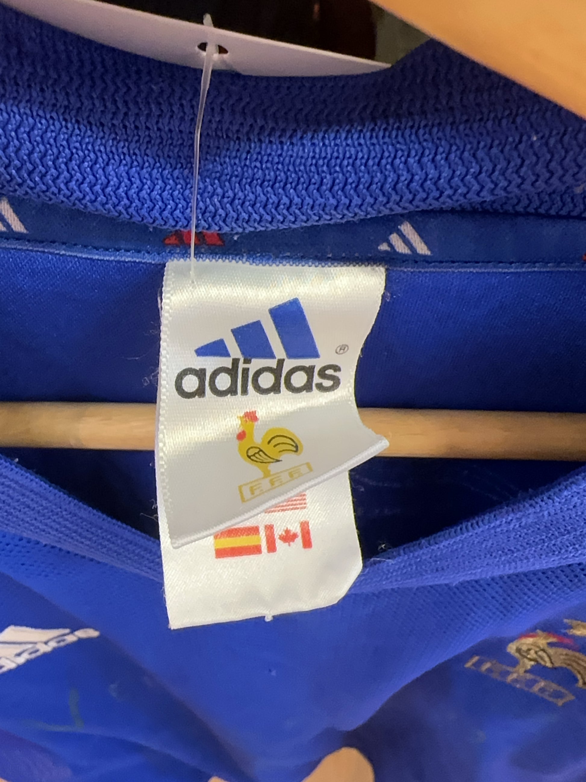 2002-2004 France Adidas Home Football Shirt Signed - XL