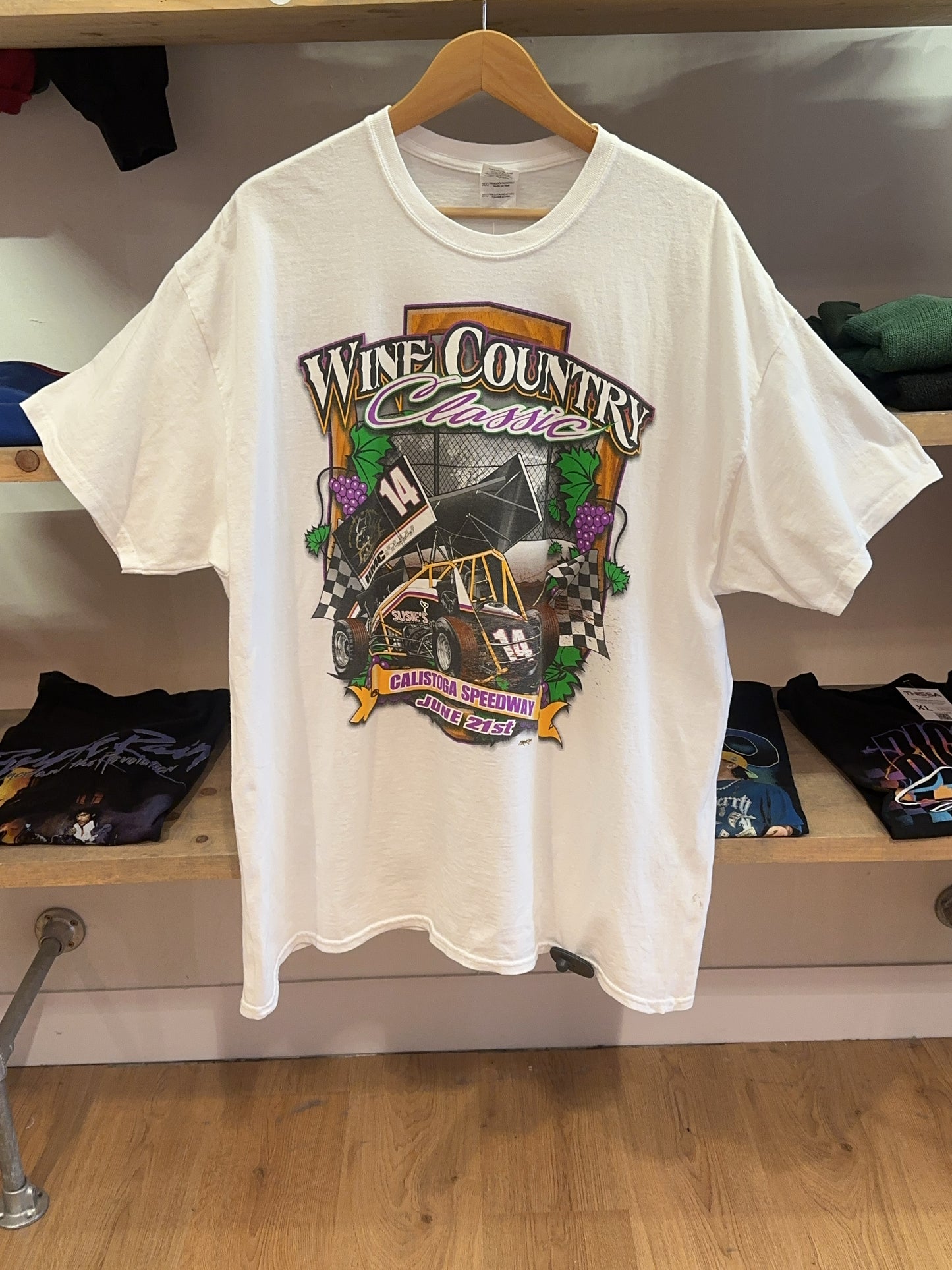 XXL - Wine Country Classic Calistoga Speedway Graphic T-Shirt