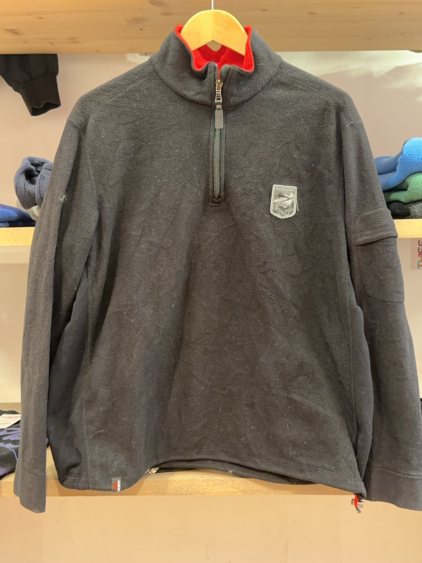L - Ralph Lauren Fleece Quarterzip