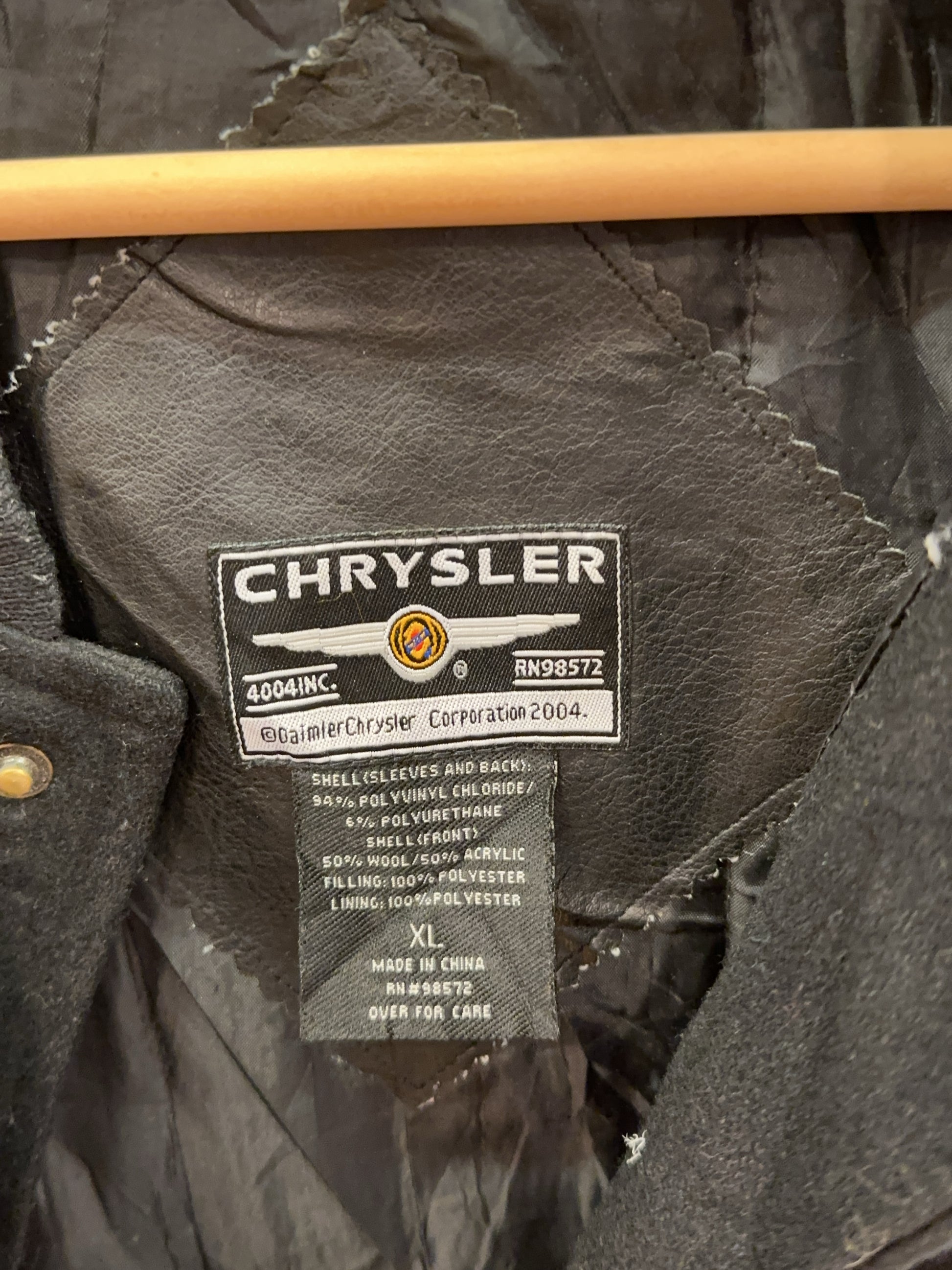 XL - Vintage 2000's Chrysler Logo Varsity Jacket