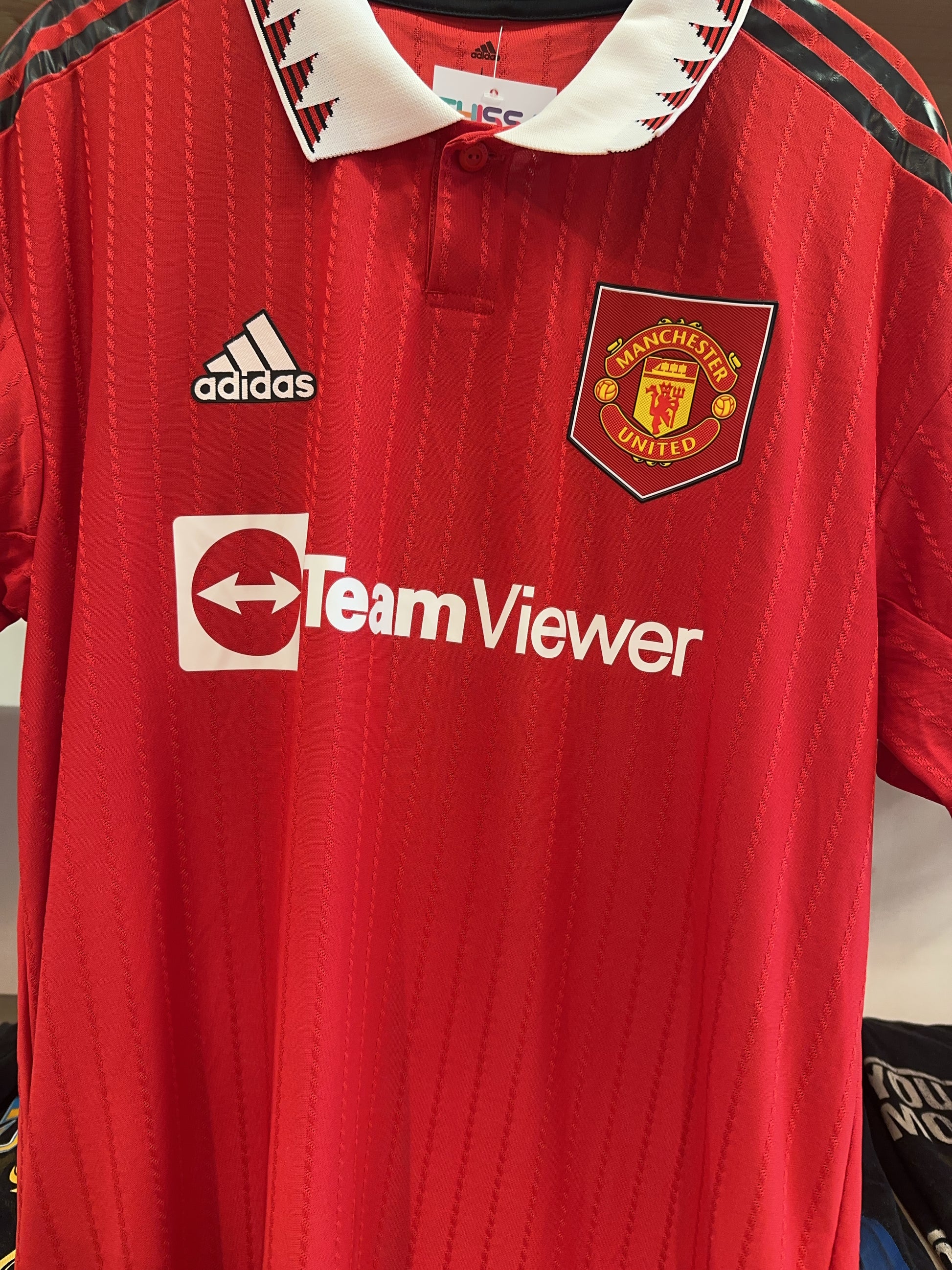 L - 2022-2023 Manchester United Adidas Home Football Shirt