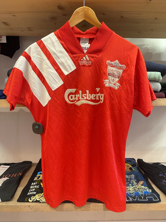 1992-1993 Liverpool FC Adidas Home Football Shirt - S