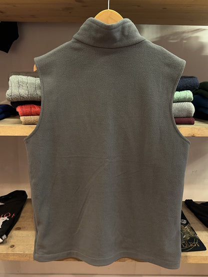 Columbia Grey Fleece Zip Vest - M