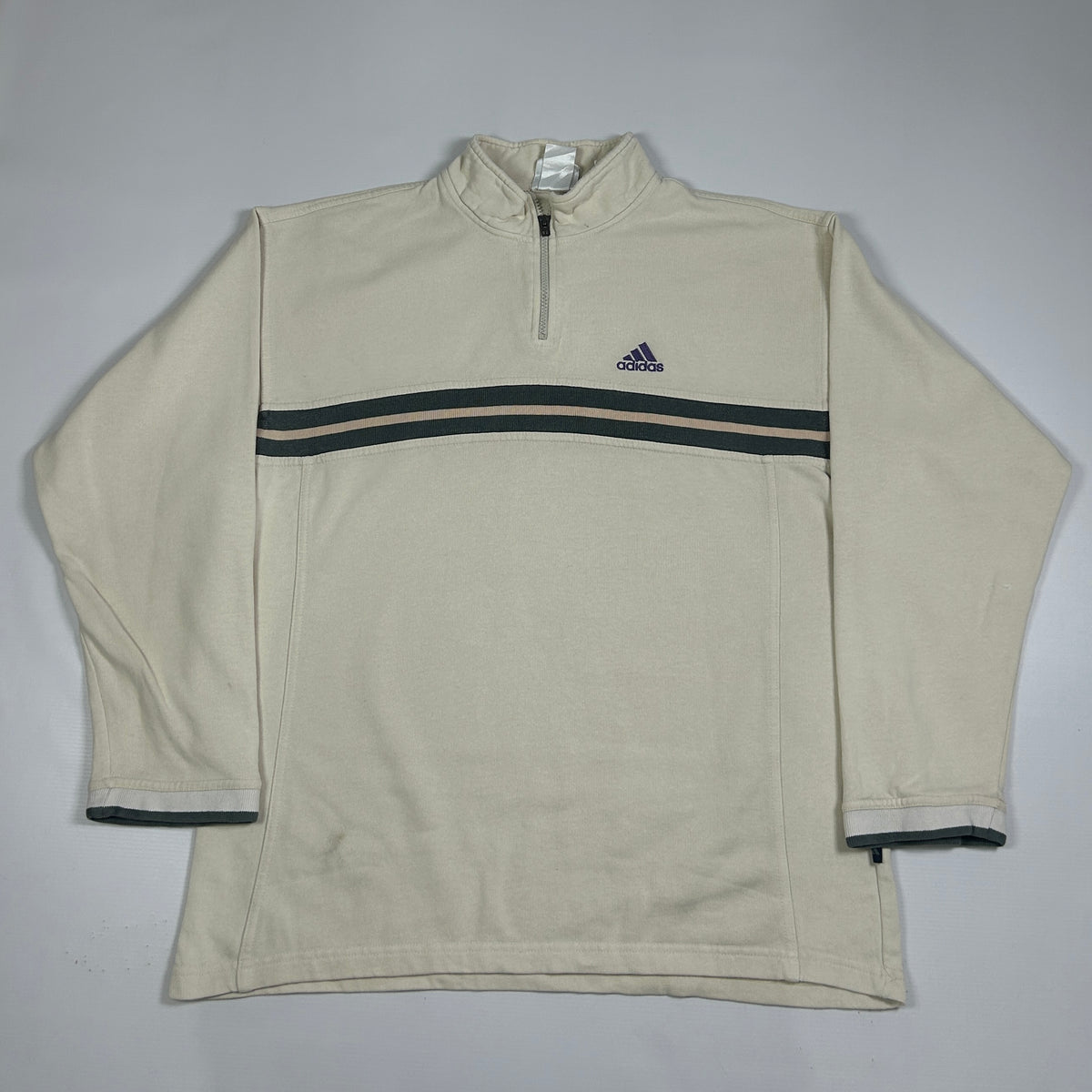 L - Vintage 1990's Adidas Quarterzip