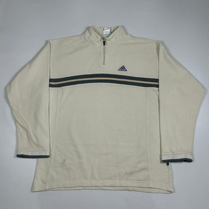 L - Vintage 1990's Adidas Quarterzip