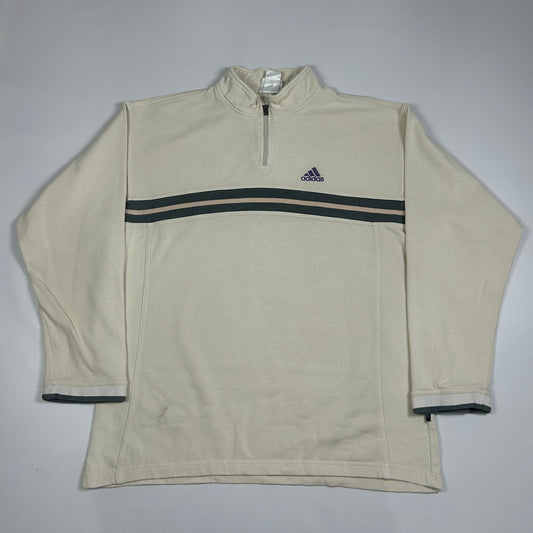 L - Vintage 1990's Adidas Quarterzip