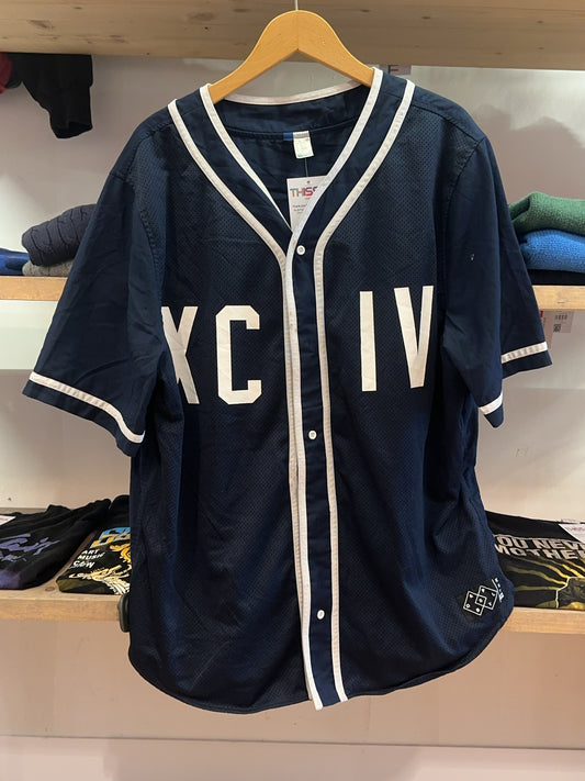 XL - Vintage Navy Baseball Jersey Shirt