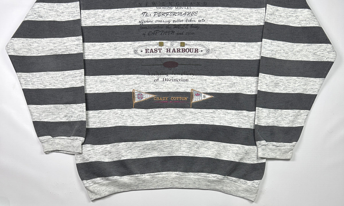 XL - Crazy Cotton East Harbour Striped Sweatshirt
