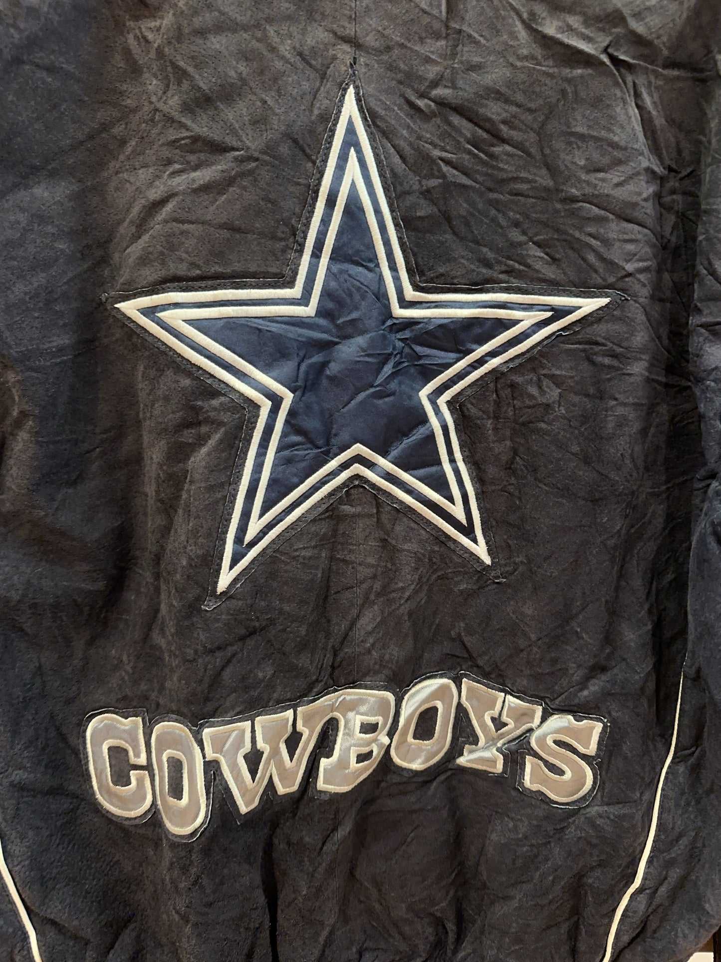 M - 1990's Dallas Cowboys NFL Jacket Carl Banks G-III Sports Suede Leather