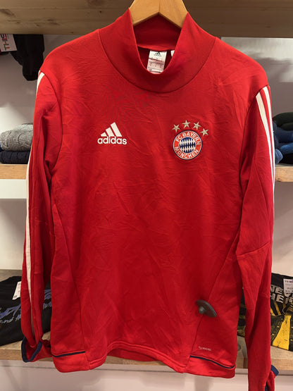 S - 2017-18 Bayern Munich adidas Drill Top Sweatshirt