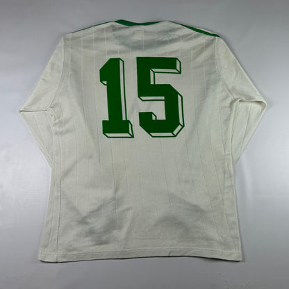 L - 1970s Adidas OM Olympique de Marseille 15 Vintage Soccer Long-Sleeve Jersey